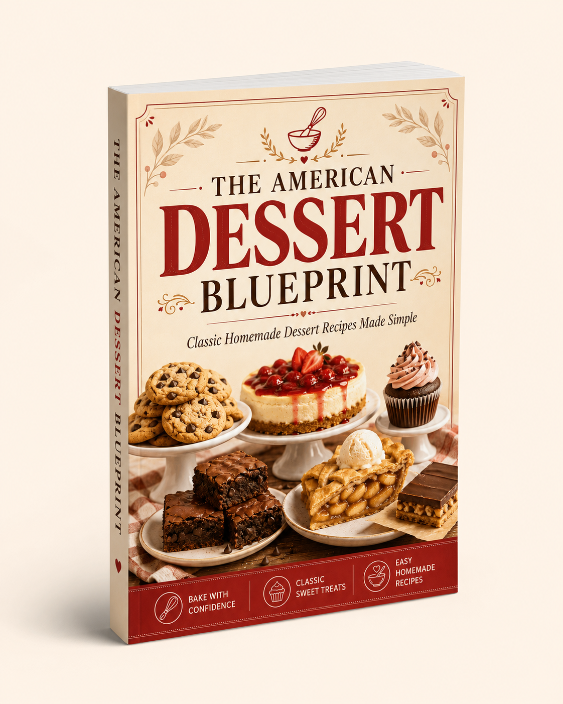 The American Dessert Blueprint 3D ebook mockup